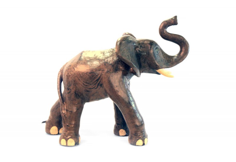 Statue d'éléphant 60 cm déco exotique jardin Koh Deco