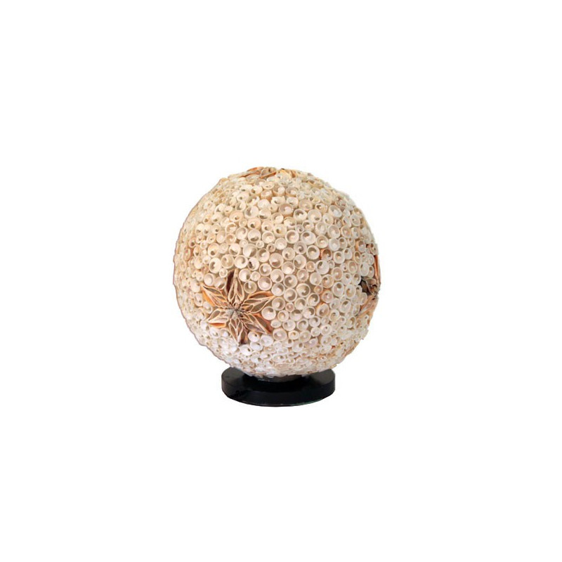 Lampe boule Stars en coquillage