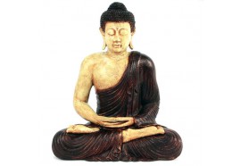 Statue de Bouddha assis - Marron