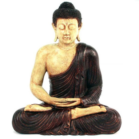 Statue de Bouddha assis - Marron