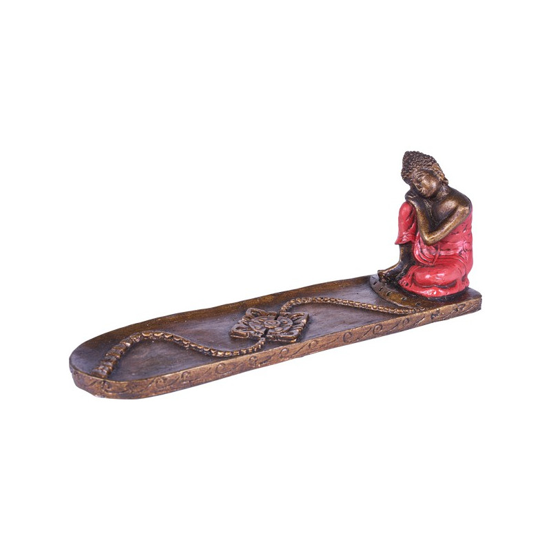 Porte encens Bouddha relax rouge