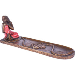 Porte encens Bouddha relax rouge
