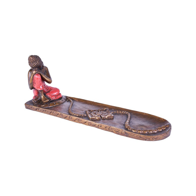 Porte encens Bouddha relax rouge