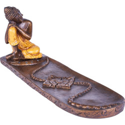 Porte encens Bouddha relax orange