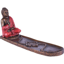Porte encens Bouddha Thailandais rouge
