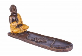 Porte encens Bouddha Thailandais orange