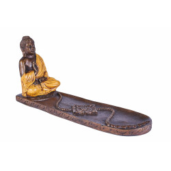 Porte encens Bouddha Thailandais orange