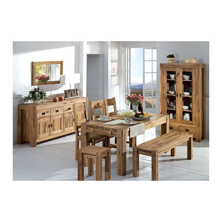 Banc 1m23 en chêne LODGE CASITA