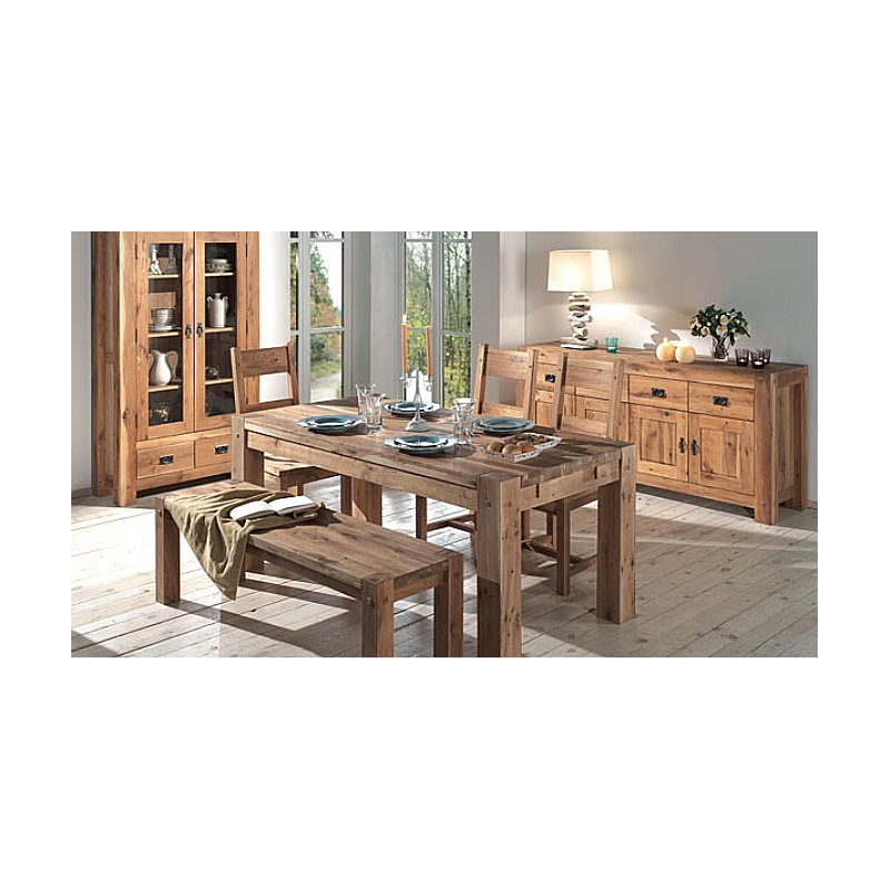 Table L 1m50 en chêne LODGE CASITA