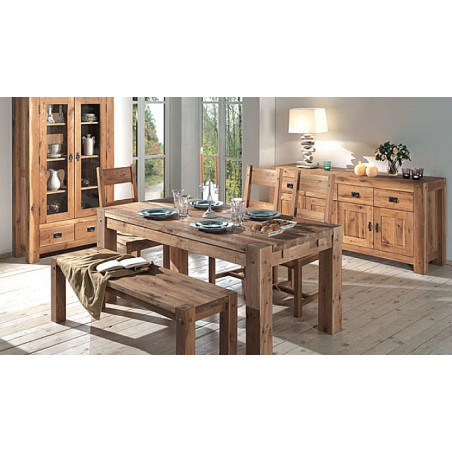 Table L 1m50 en chêne LODGE CASITA