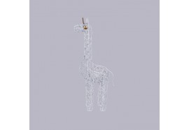 Girafe Duti en métal gris 50 cm