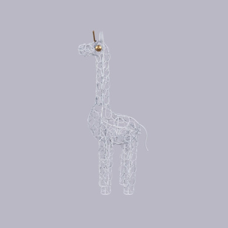 Girafe Duti en métal gris 50 cm