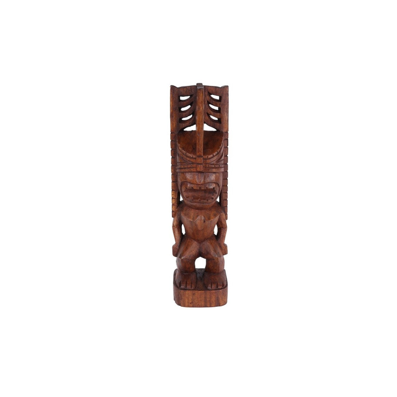 Tiki polynésien Akua Kai en bois 30 cm