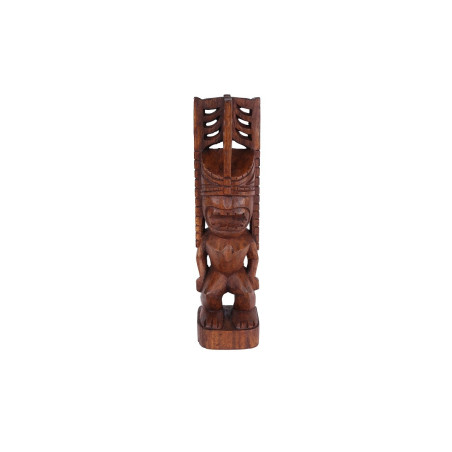 Tiki polynésien Akua Kai en bois 30 cm