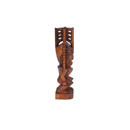 Tiki polynésien Akua Kai en bois 30 cm