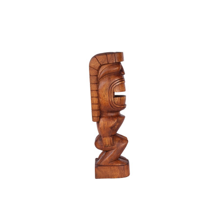 Tiki polynésien KAMALO en bois 50 cm