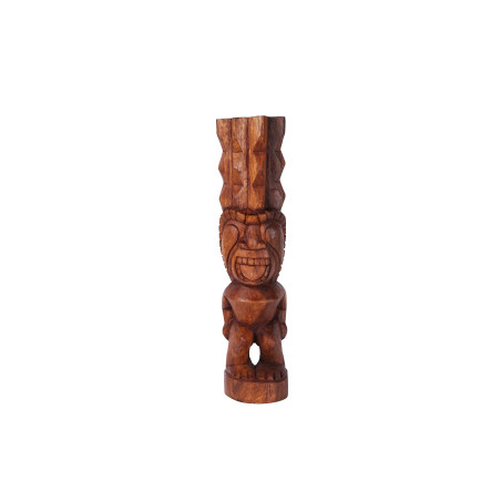 Tiki polynésien KANALOA en bois 50cm