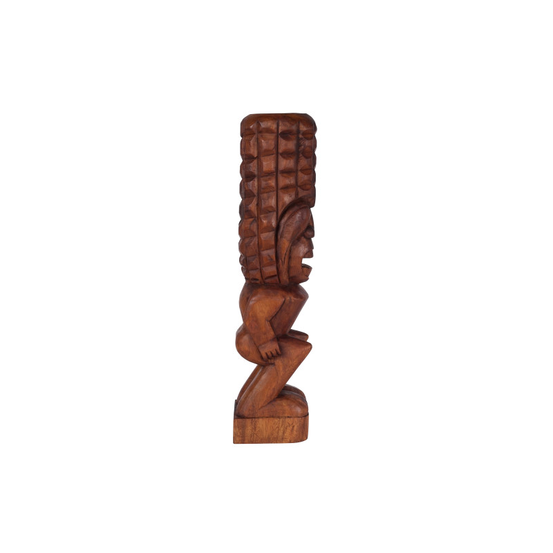 Tiki polynésien PAPA en bois 50 cm