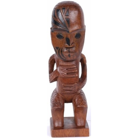 Tiki polynésien Ohu en bois 30 cm