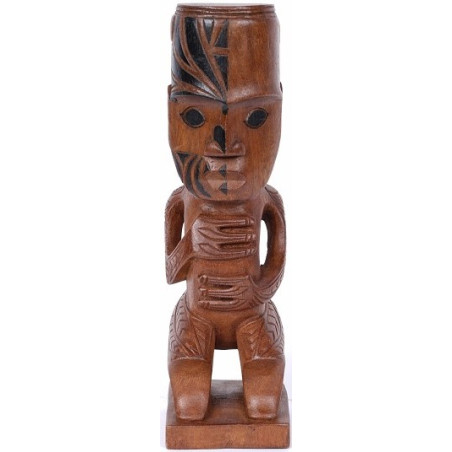 Tiki tattoo polynésien Oani en bois 30 cm