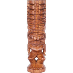 Tiki polynésien Tupu en bois 20 cm