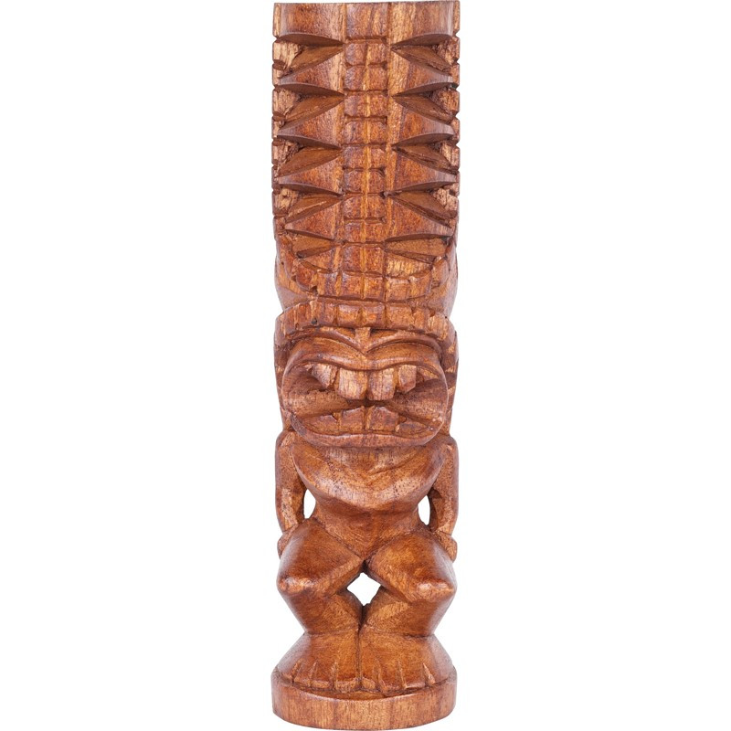 Tiki polynésien Tupu en bois 20 cm