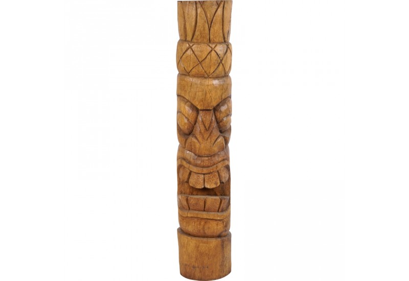 Totem Tiki wood 150cm - Traditional Polynesian Decoration | Exotic Design