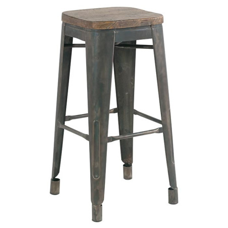 Tabouret de bar en pin & fer Motown  - CASITA