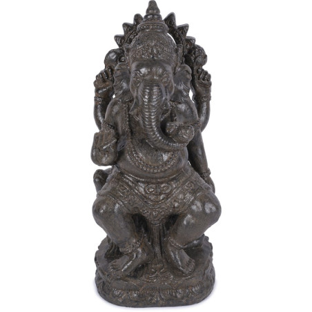 Statue jardin Ganesh 60 cm - Marron