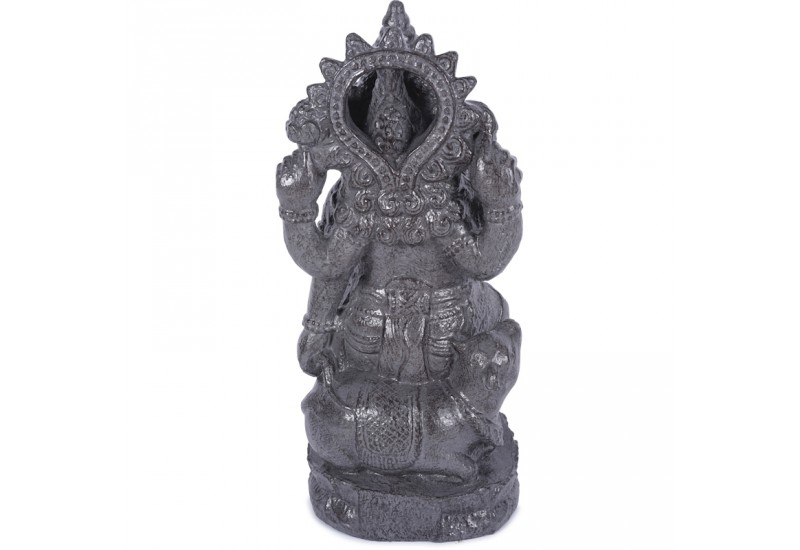 Statue Ganesh H 60 cm en Gris pour jardin Koh Deco