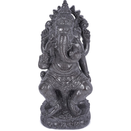 Statue jardin Ganesh 60 cm - Gris