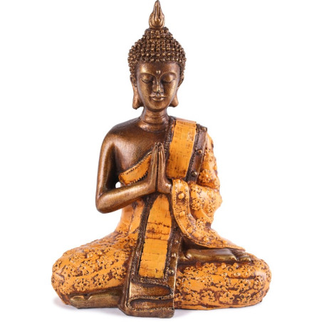 Statue de Bouddha Sukhothai 20 cm - Orange