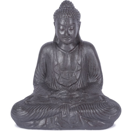 Statue Bouddha 62 cm Dhyāna Mudrā - Gris