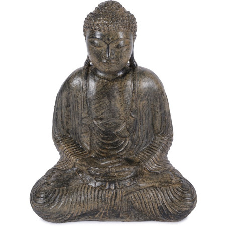 Statue Bouddha 62 cm Dhyāna Mudrā - Brun