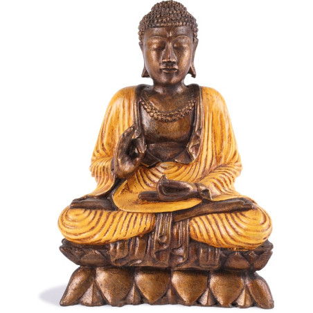 Statuette Bouddha Vitarka-mudrā - Orange