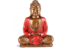 Statue Bouddha Thaïlandais 20 cm - Rouge