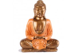 Statue Bouddha Thaïlandais 20 cm - Orange