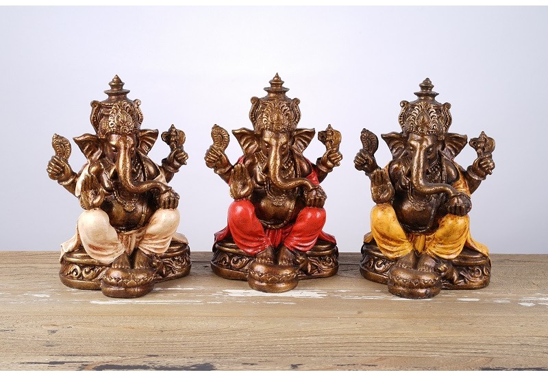 Rouge KOH DECO Statue Ganesh 25 cm