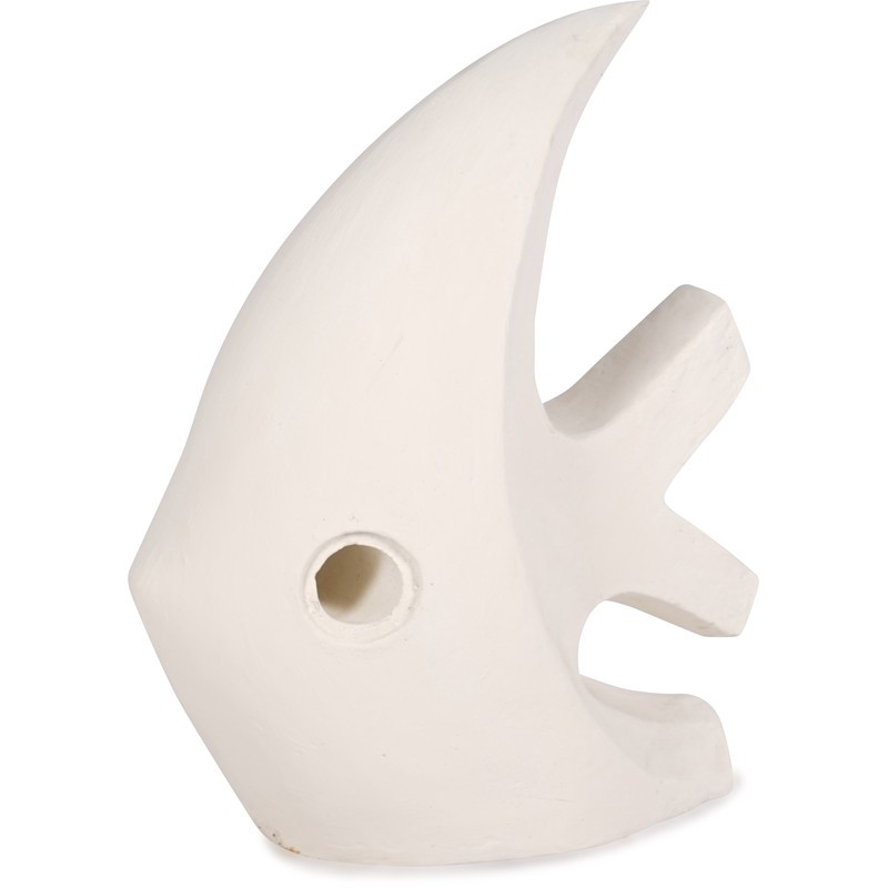 Statue Jardin Poisson 55 cm - Blanc