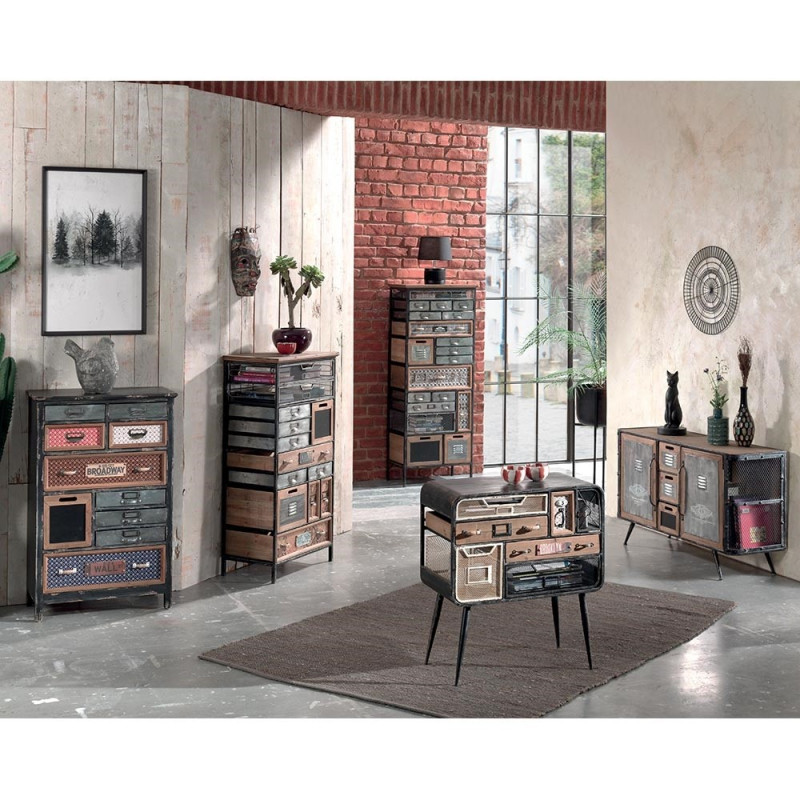 Commode 11 tiroirs 1 porte Harold - CASITA