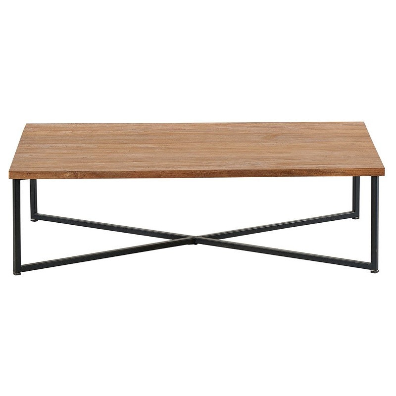 Table basse en teck & métal Roster - Casita