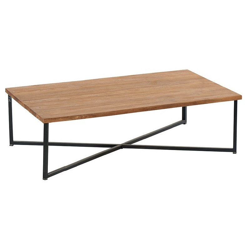 Table basse en teck & métal Roster - Casita