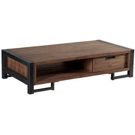 Table basse en teck & métal Wales L 110 cm - CASITA