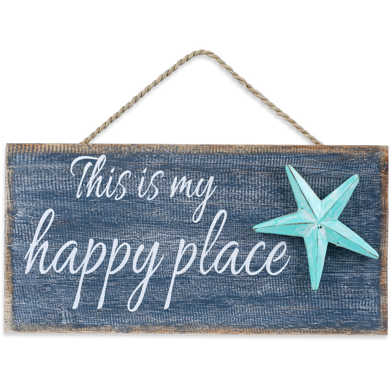 Déco murale This is My Happy Place en bois