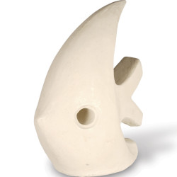 Statue Jardin Poisson 55 cm - Blanc