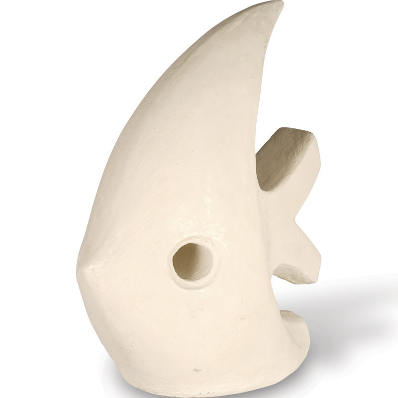 Statue Jardin Poisson 55 cm - Blanc