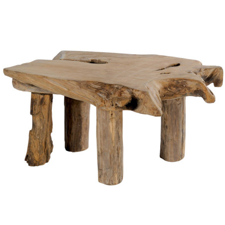 Table basse Farmer en racine de teck