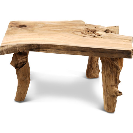 Table basse Farmer en racine de teck