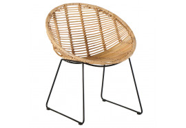 Fauteuil en rotin Mona