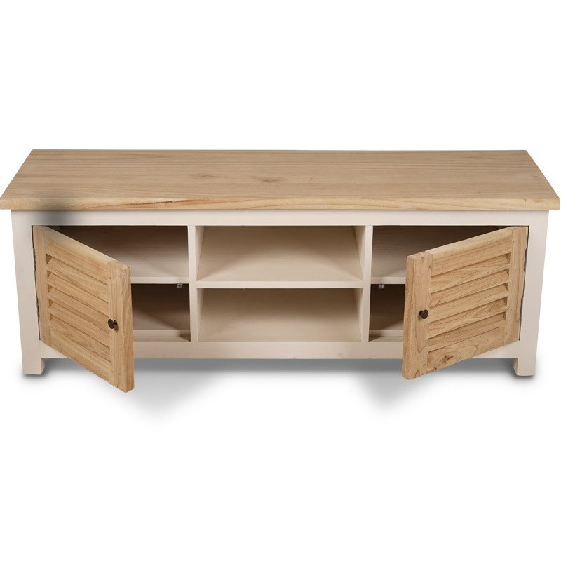 Meuble TV Pago 160 cm en bois mindi